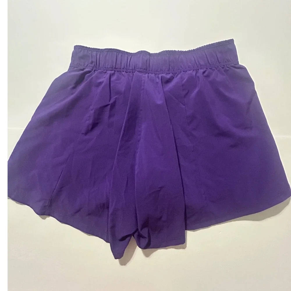 Nike Dri-FIT Purple Running Shorts Womens Small Just Do It Waistband Athletic